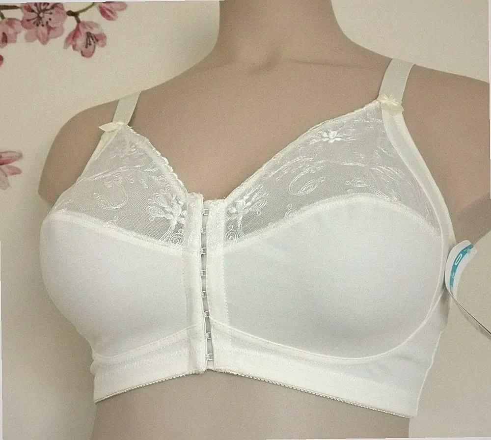 Naturana Vollschale Soft-BH mit Stickerei 5260 Vorderverschluss ohne Bügel