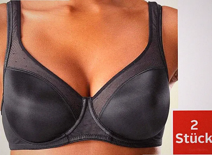 NEU: 2 STÜCK ! ENTLASTUNGS-BH NETZTÜLL 75 C PETITE FLEUR schwarz + weiss *891676