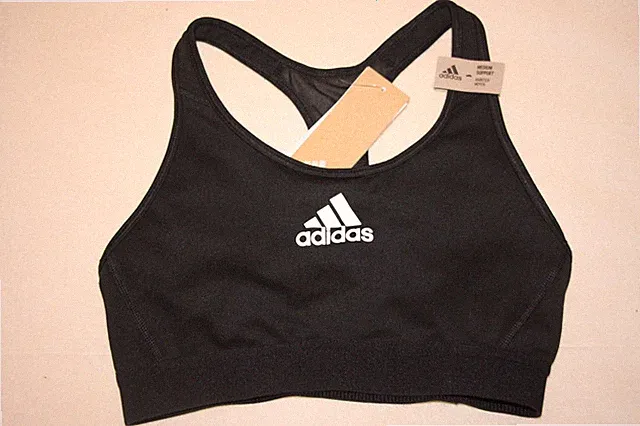 NEU * Adidas Sport BH Bustier Top Medium Support schwarz Gr. S / 34/36