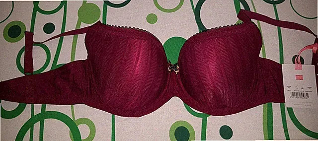 NEU! Balconnet-BH von Cleo by panache, Gr. 75E, Burgunder-rot, NEU mit Etikett!