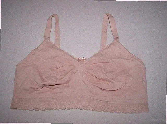 ♥NEU♥ Bequemer Still BH von BONPRIX Cotton Stretch mit Spitze in HAUT, Gr. 95 E
