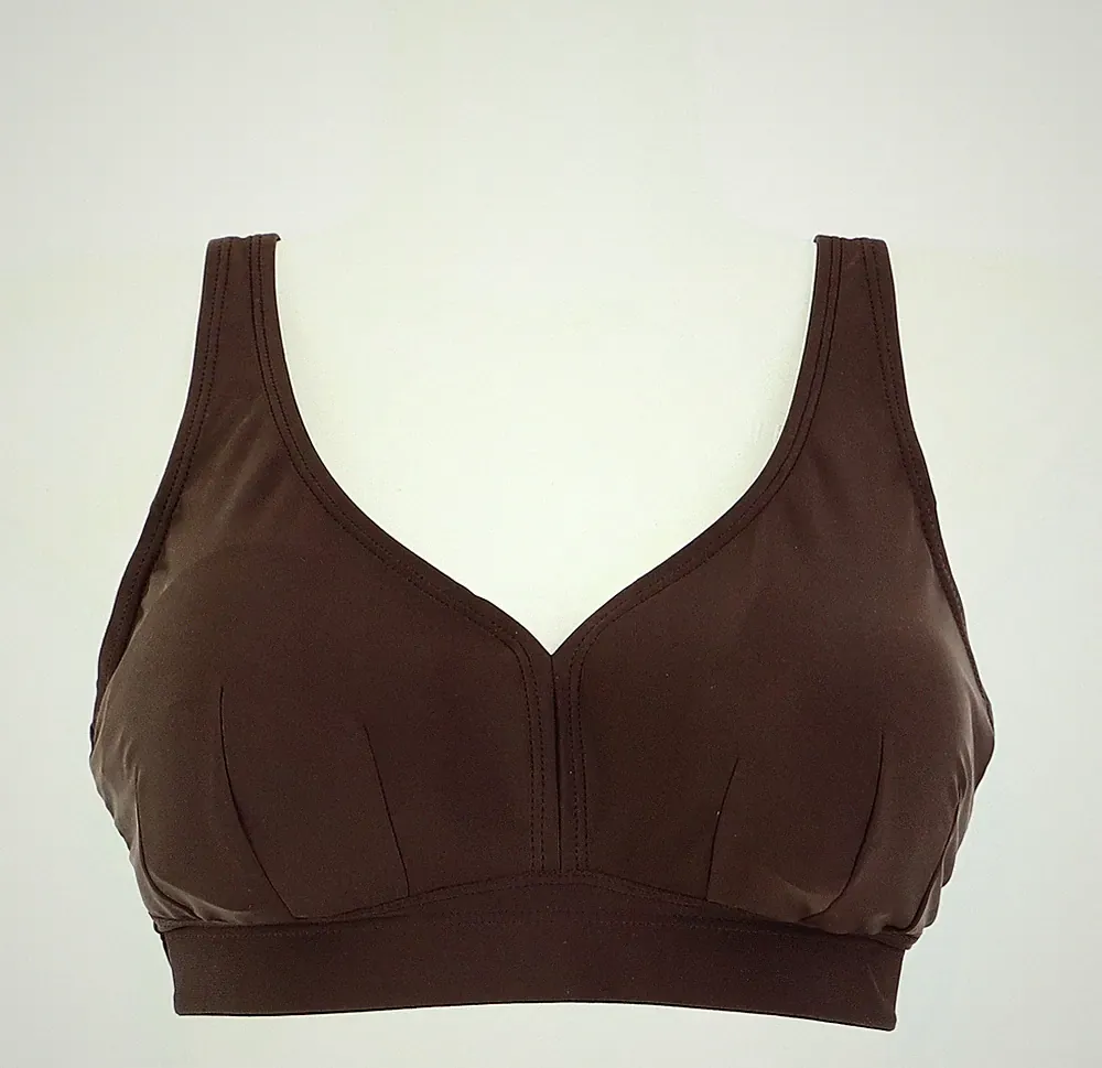 Neu Bikini Obertail Gr. 36 (70) E Braun Damen Schwimm-Bade-BH