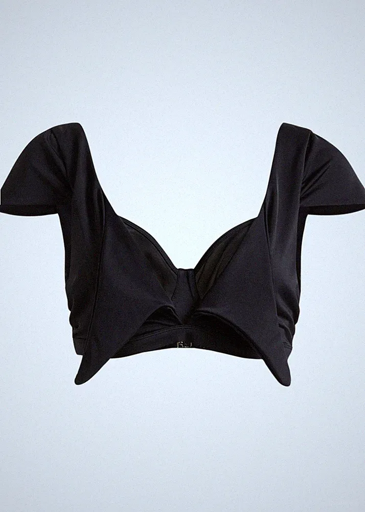 Neu Bügel Bikini Oberteil Gr. 85 Cup C Schwarz Damen Bademode Schwimm-Bade-BH