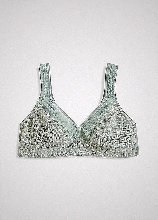 Neu Bügelloser BH Gr. (105) E Grün Damen-Bra Oberteil Dessous