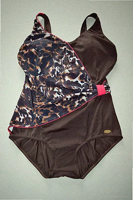 ♡NEU♡ EleganterWickel Leolook Soft Shape Badeanzug von FASHY, Gr. 42 C
