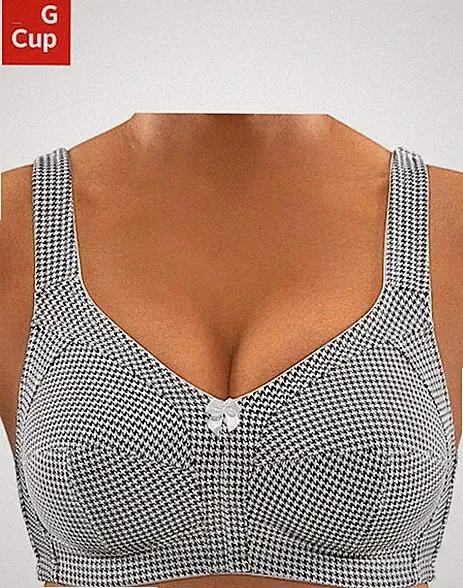 NEU ENTLASTUNGS-BH HAHNENTRITTDESSIN 80 100 105 B SUSA schwarz weiss *44406736