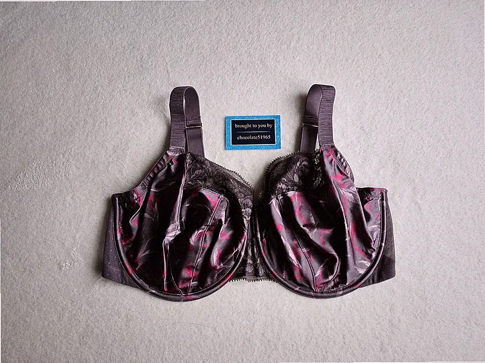 NEU EX M*S DD+ ROSE, LUXURIÖSER UNGEPOLSTERTER BALKON-BH AUS SEIDE & SPITZE GR 38 GG