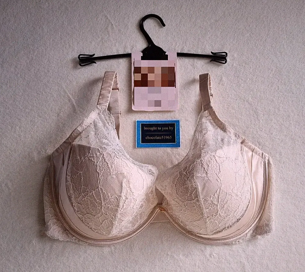 NEU EX M*S PLUNGE-BH MIT ROSENMOTIV DD+ LUXURIÖSER SEIDE + SPITZE HIGH APEX GRÖSSE 36F