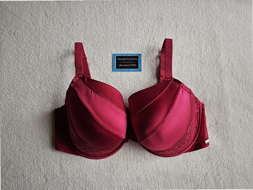 NEU EX M*S ROSE, DD+ LUXURIÖSER SEIDE + SPITZE BÜGEL VOLLSCHALEN BH GR. 40G