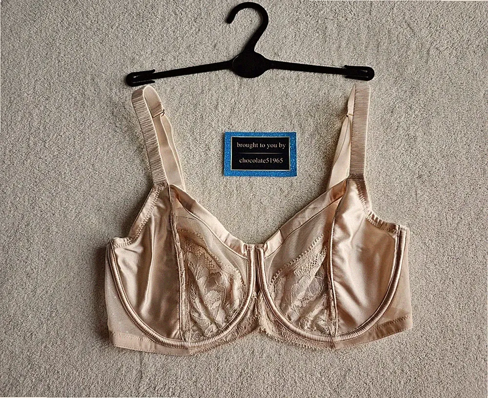 NEU EX M*S ROSE, MINIMIZER, SEIDE & SPITZE BÜGEL VOLLSCHALEN BH GRÖSSE 32DD