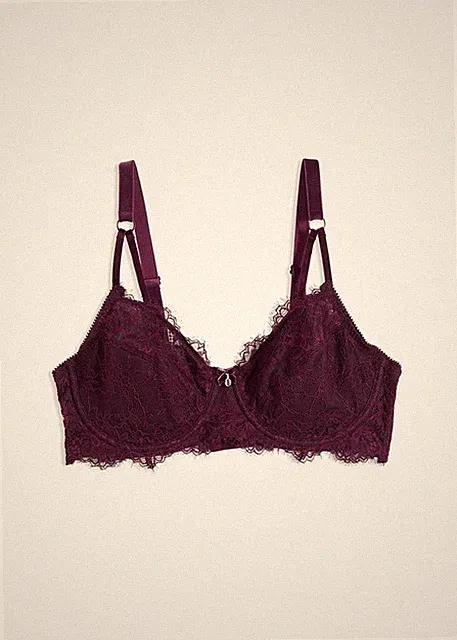 Neu Minimizer BH mit Bügel Gr. 90 Cup F Lila Unterwäsche Bra Unterhemd Oberteil