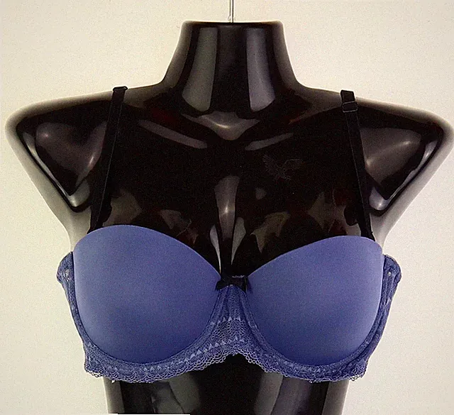 Neu Multiway-Balconette-BH Gr. (75) B Saphirblau Schwarz Damen-Bra