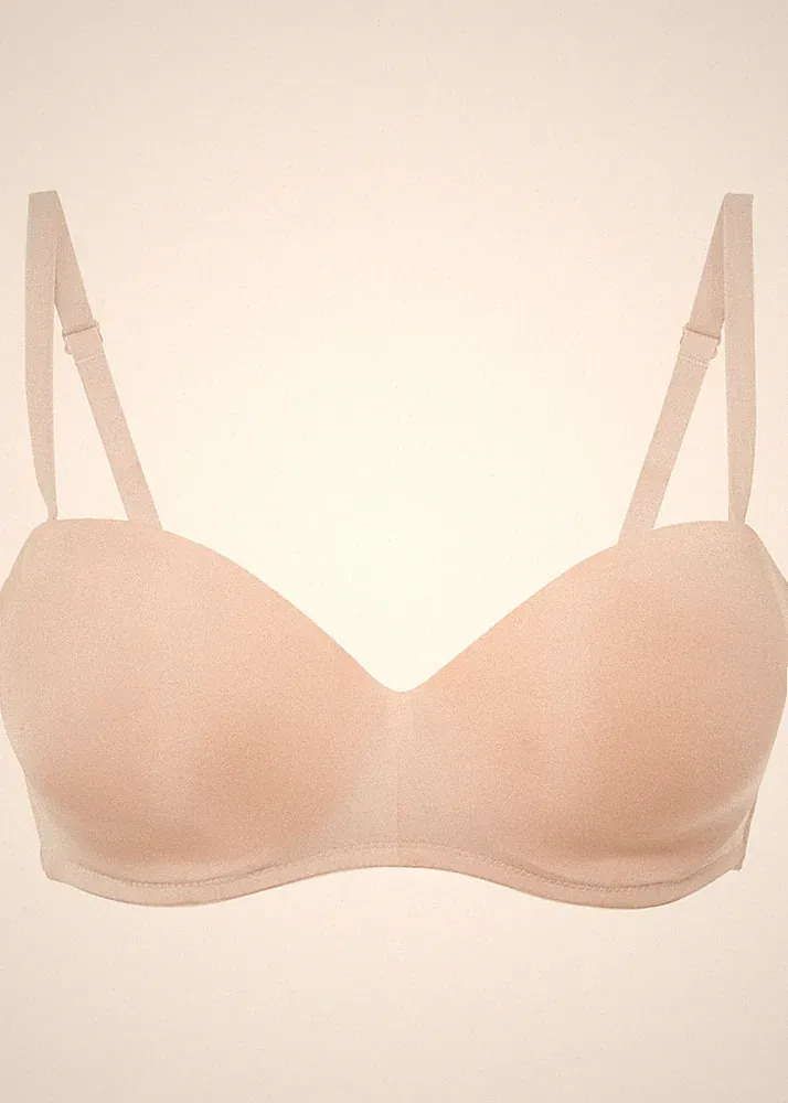 Neu Nahtloser Multiway-Balconette-BH Gr. 70 Cup B Mattbeige Damen Bügel-Bra
