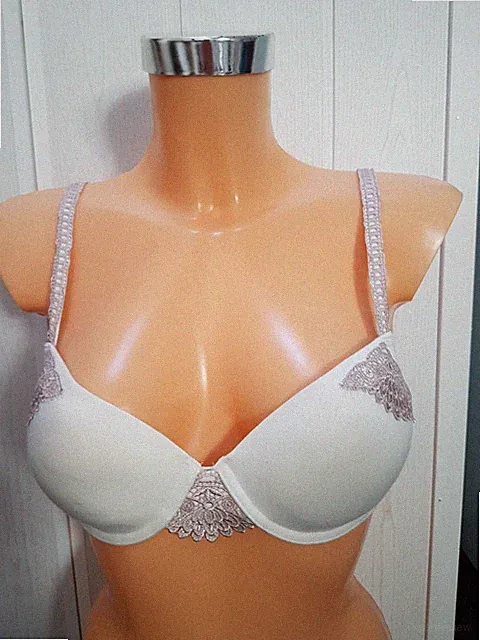 Neu! Push Up BH 75 C, Florange, June, wollweiß , Baumwoll-Modal