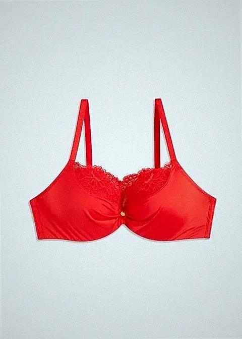 Neu Push Up BH m Bügel und herausnehmbaren Pads Gr. 100 Cup D Erdbeere Damen Bra