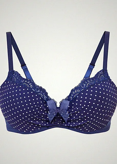 Neu Schalen BH mit Bügel Gr. 95 Cup D Mitternachtsblau Bra Unterhemd Oberteil