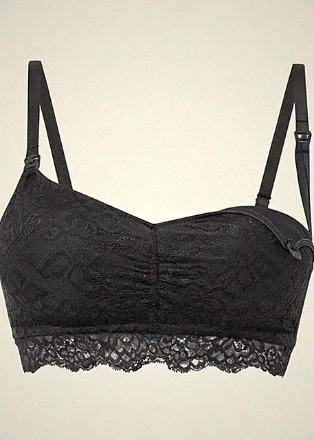 Neu Still-BH ohne Bügel aus Recylingmaterial Gr. 36 Nachtblau Damen-Bra