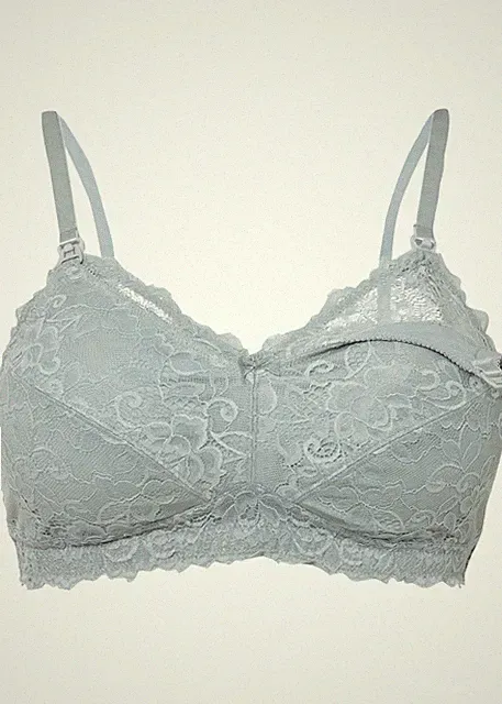Neu Still-BH ohne Bügel m recycelter Spitze Gr. 90 Cup E Unterwasche Bra Dessous