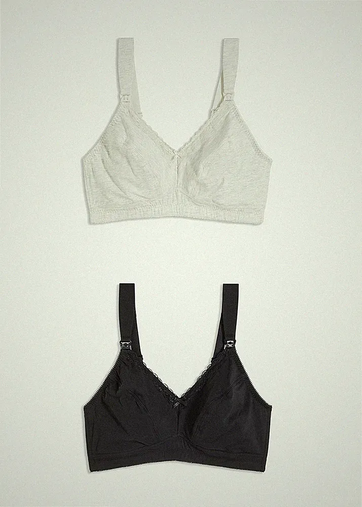 Neu TF Bügelloser Still-BH Gr. (105) H Schwarz Damen-Bra Oberteil Dessous