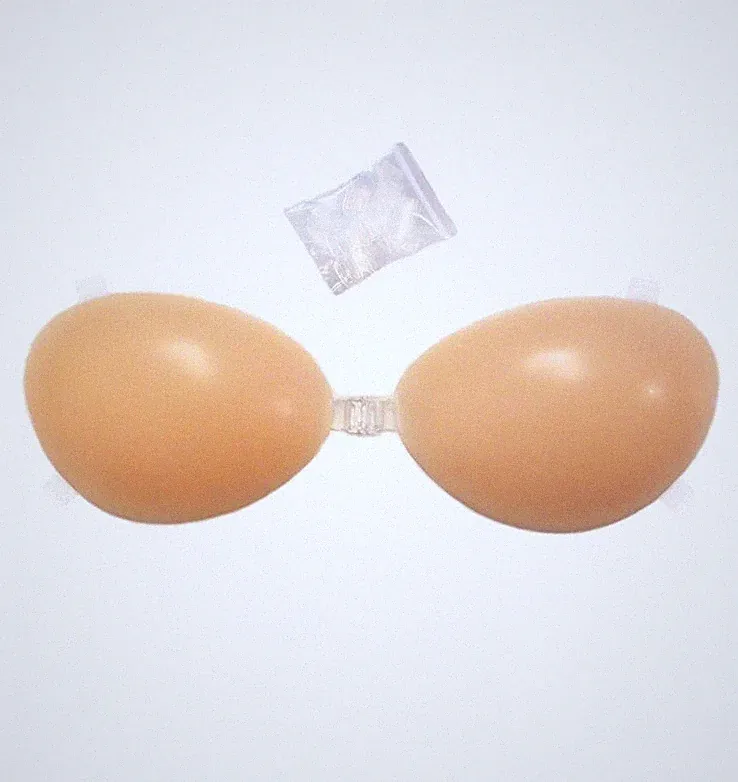 NEU: Trägerloser Silikon BH Größe A-B mit transparenten Trägern