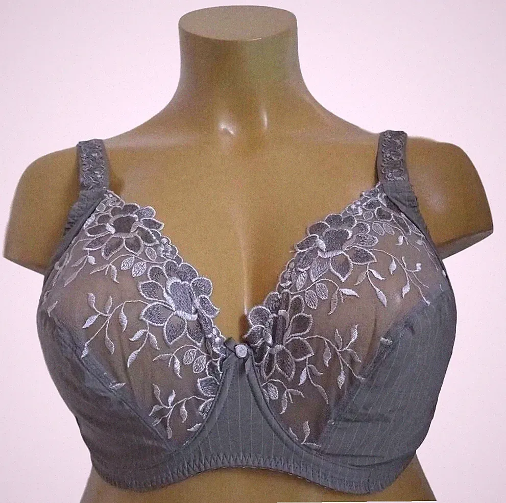 NEU Übergröße Damen Bügel BH Büstenhalter mit toller Spitze Gr. 105 (50) Cup E