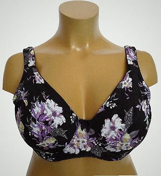 NEU Übergröße Damen Bügel BH Büstenhalter schwarz bunt Gr. 85, 90, 95, 100 Cup D