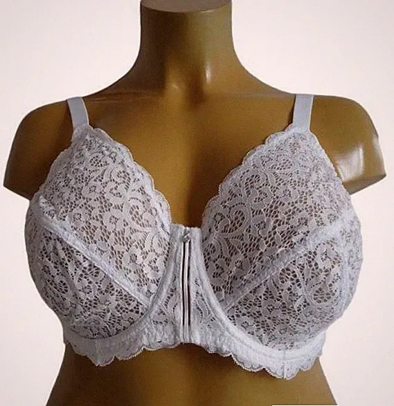 NEU Übergröße Damen Bügel BH Büstenhalter weiß mit Spitz Gr. 110 (52) Cup E