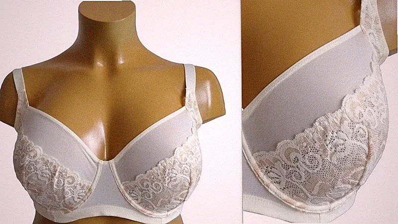 NEU Übergröße toller Damen Bügel BH Büstenhalter in creme weiß Gr.100 (48) Cup C