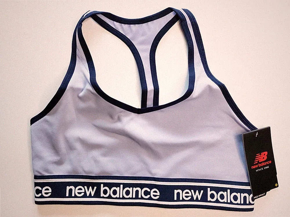 New Balance Nb Pace Bra 2.0 Sport-BH Top Sportoberteil Bustier Bügellos Gr: L