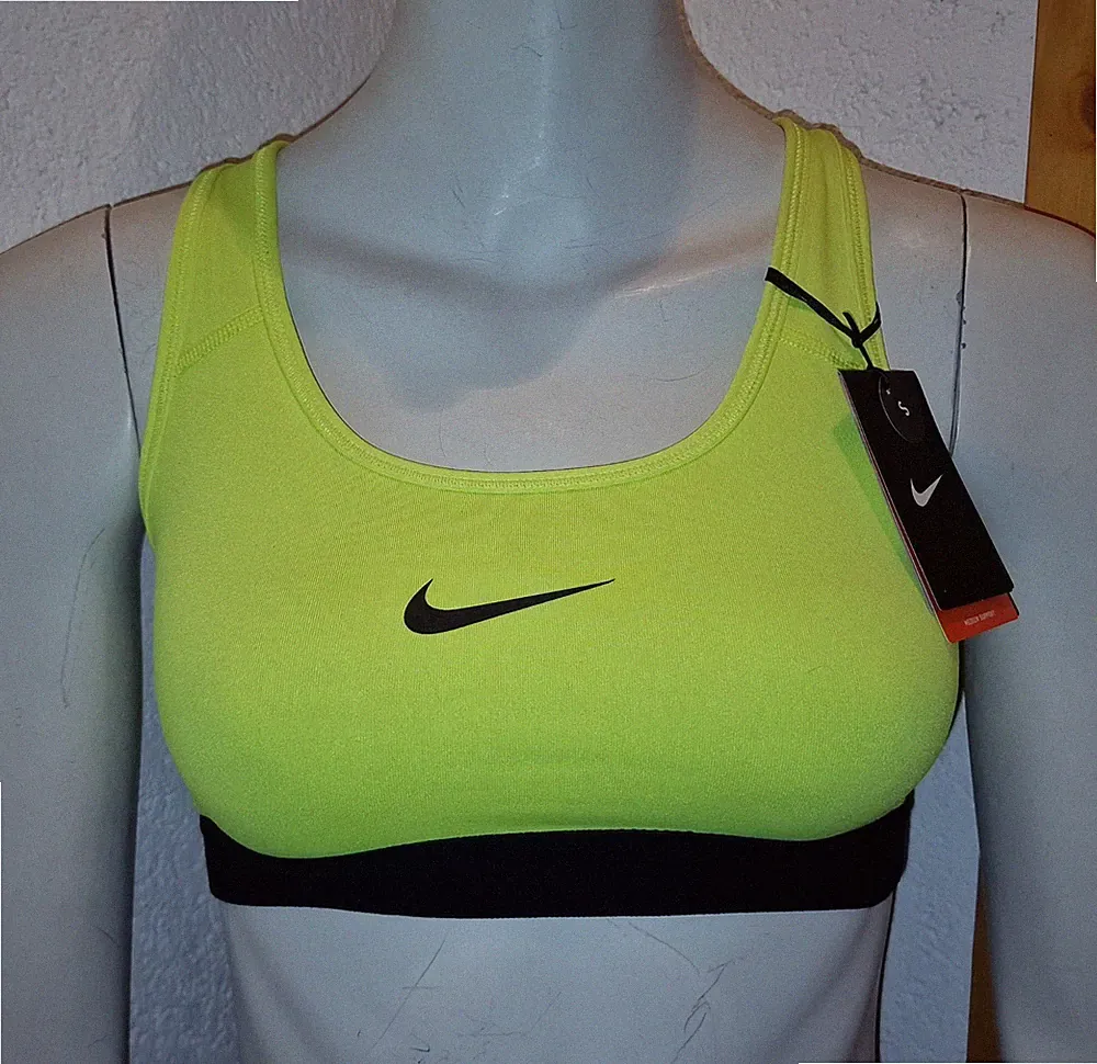 Nike*Bustier*Sports Bra*BH*Gr.S*Neon Gelb*Dry Fit*Medium support*Sport*Gym