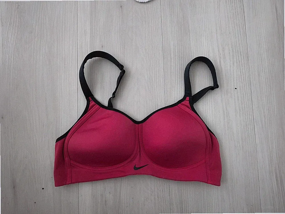 Nike Dri-FIT Sport-BH / High Support Bra Starker Halt | EU 75C | Rot -Neon