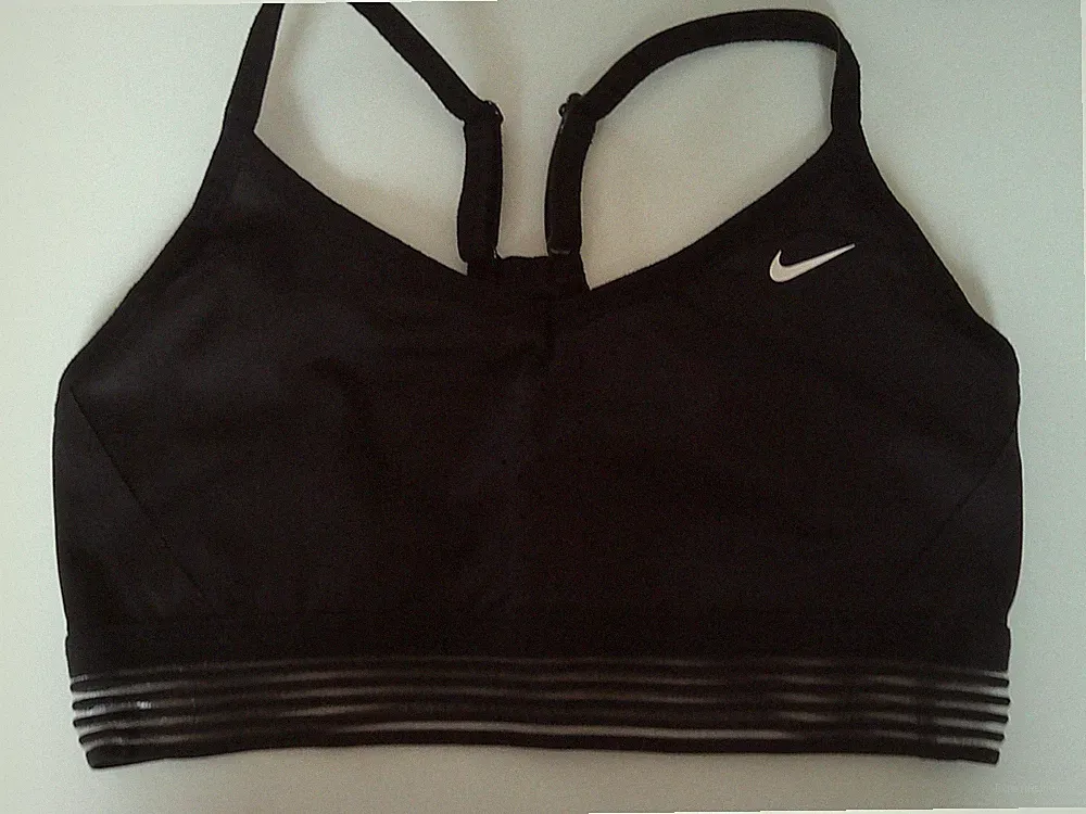 Nike Schwarz Strong Support Sport BH Gym Excersise Fitness Gr. Large