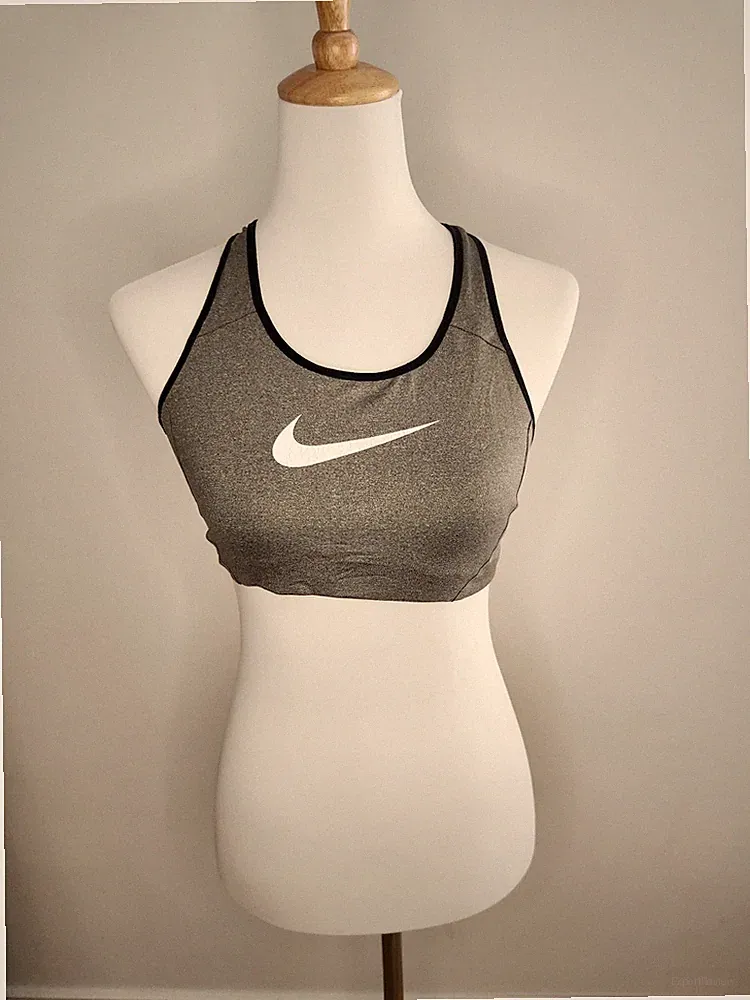 Nike Sport-BH Bustier L grau