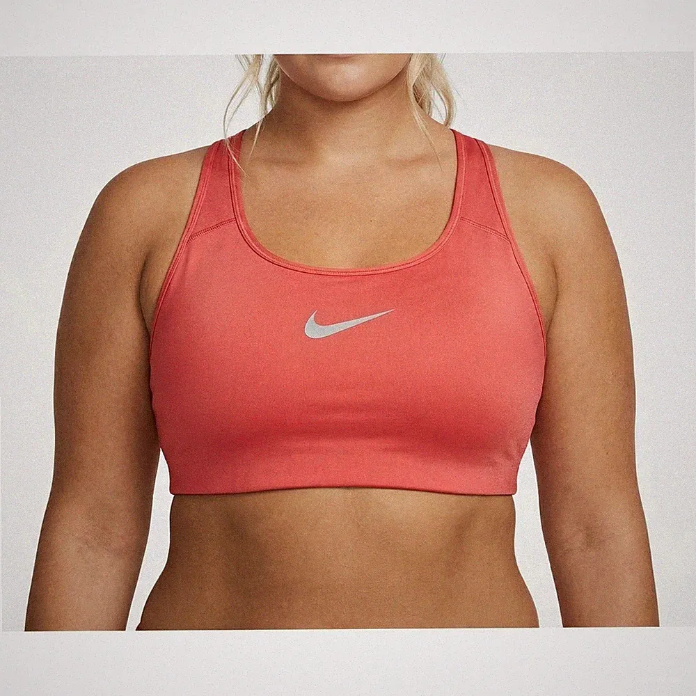 Nike Sport BH Bustier Sport-BH mit Ringerrücken Rosa altrosa Polster (9764) NEU