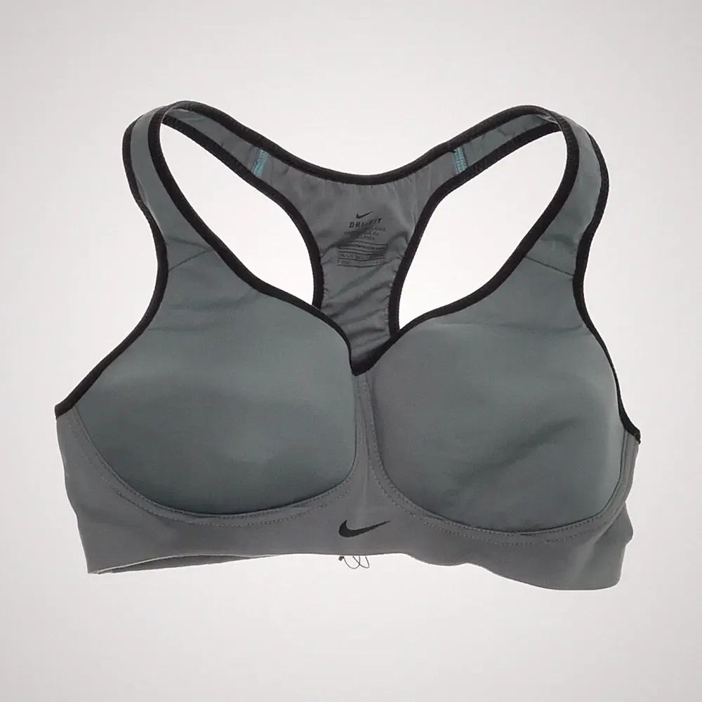 Nike, Sport-BH, Größe: 75C, Grau/Schwarz #G1J