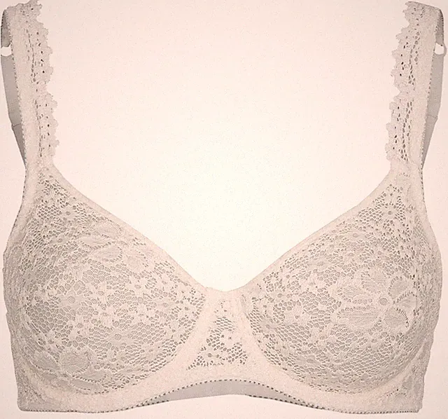 Nina von C. Damen Bügel BH Bra Büstenhalter gemoldet wertige Spitze champagner