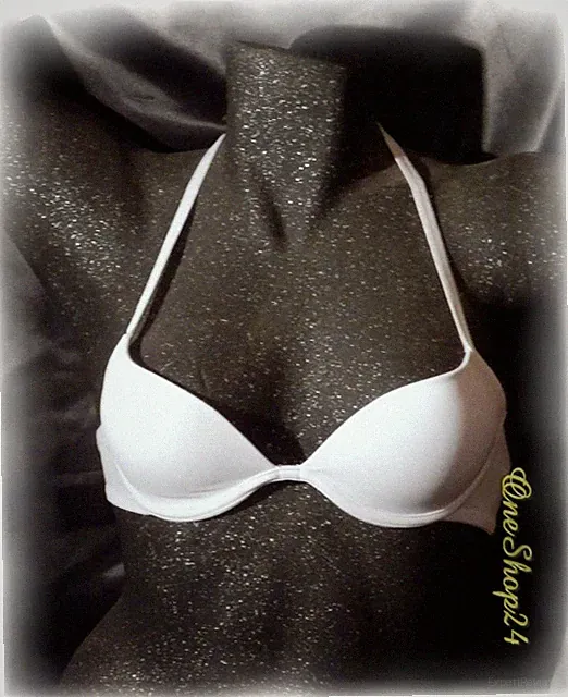 NUANCE Neckholder BH - gemoldete Cups Soft-Push up - weiß - Gr. 70 A / 65 B