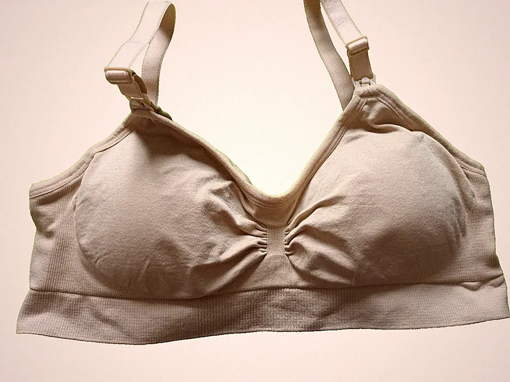 Nude XL Still-BH ohne Bügel herausnehmbare Pads Drop Down Cup