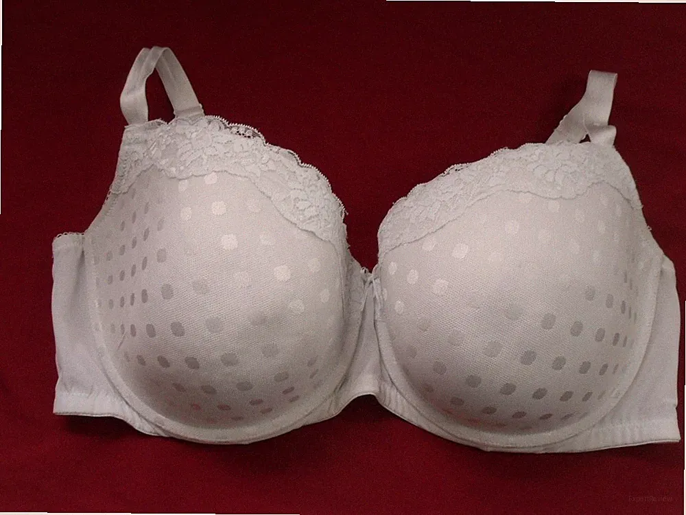 NWOT - VOGLO WHITE Lacey Full Support Underwire Comfort Bra Plus size - 46DDD