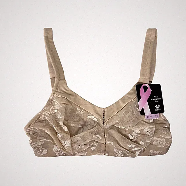 NWT 34DDD Wacoal 85276 Awareness Vollfigurnahtloser Bügel-BH Ohne Bügel Nude Tan