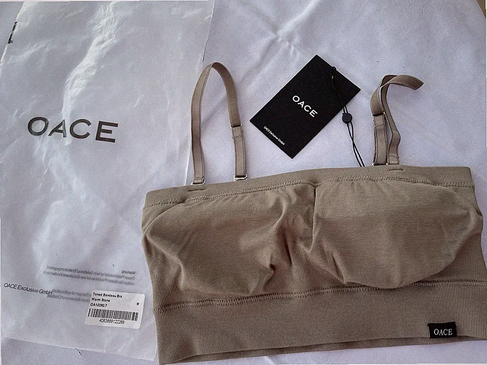 OACE Toned Bandeau BH, Größe M, warm stone, NEU, original verpackt