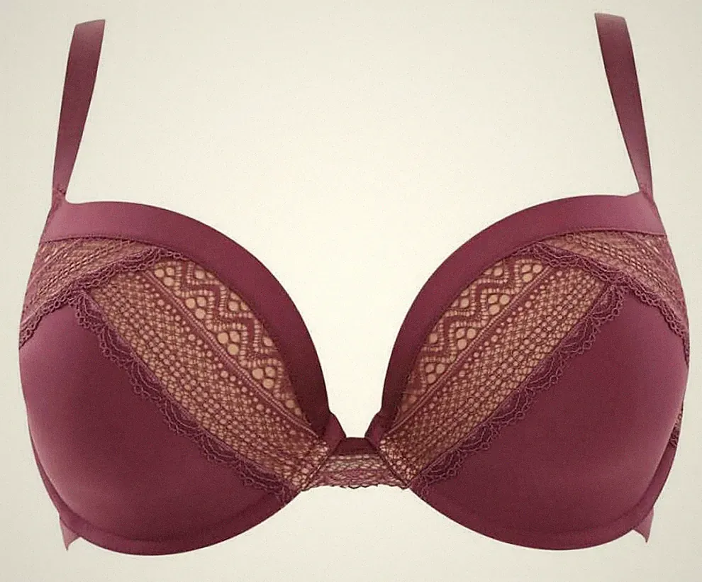 Panache Aria Damen Schalen BH mit Bügel Gr.65-85 30-38 D E F G I Wine Beige Sexy