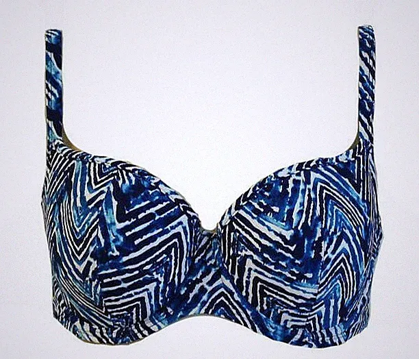 Panache Cleo SWIM Suki Bikini Bügel BH Gr.60F UK 28E Indigo Wattiert cup