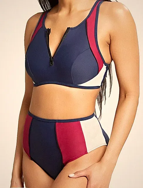Panache Limitless SWIM Sport Crop-top Bikini Gr.85G UK 38F Bügel-BH Aktiv +18 46