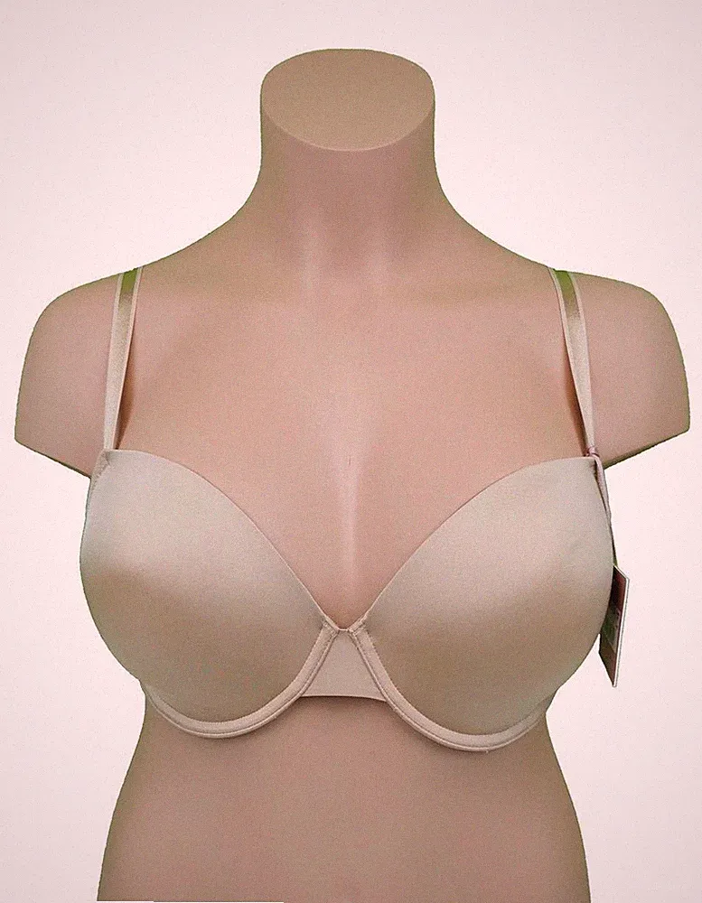 Panache Porcelain Elan Plunge 7326 Schalen-BH Nude Haut Spitze Dessous NEU 1A