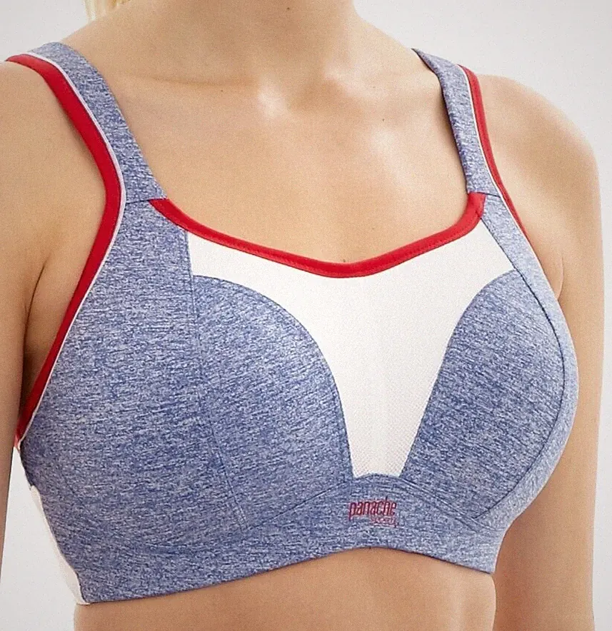 Panache Sport BH ohne Bügel Gr.60E UK28DD 7341 Blue Marl auch extreme Sport