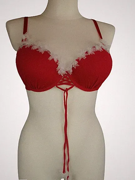 Petite Fleur Gold Push-Up-BH, rot, Gr. 75C