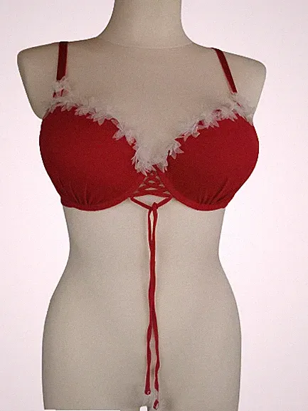 Petite Fleur Gold Push-Up-BH, rot, Gr. 80C (B)