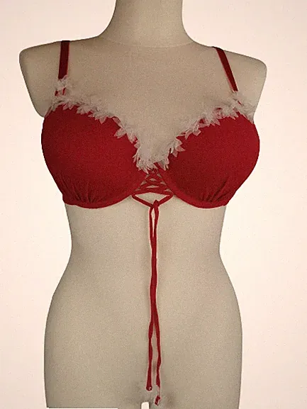 Petite Fleur Gold Push-Up-BH, rot, Gr. 85C