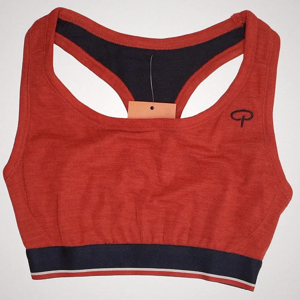 Pierre Robert, Sport-BH, Größe: XS, Rot, Merinowolle/Recyceltes Polyester #HSC